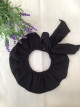 Cuello niña negro lazada